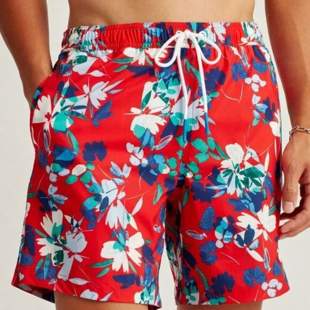 Bonobos Riviera Swim Trunks Mens Small Rio Floral Hawaiian Tropical Board Shorts